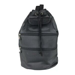 Arezzo Firasole Womens Black Zip Inner Pocket Adjustable Strap Backpack Bag‎